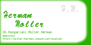 herman moller business card